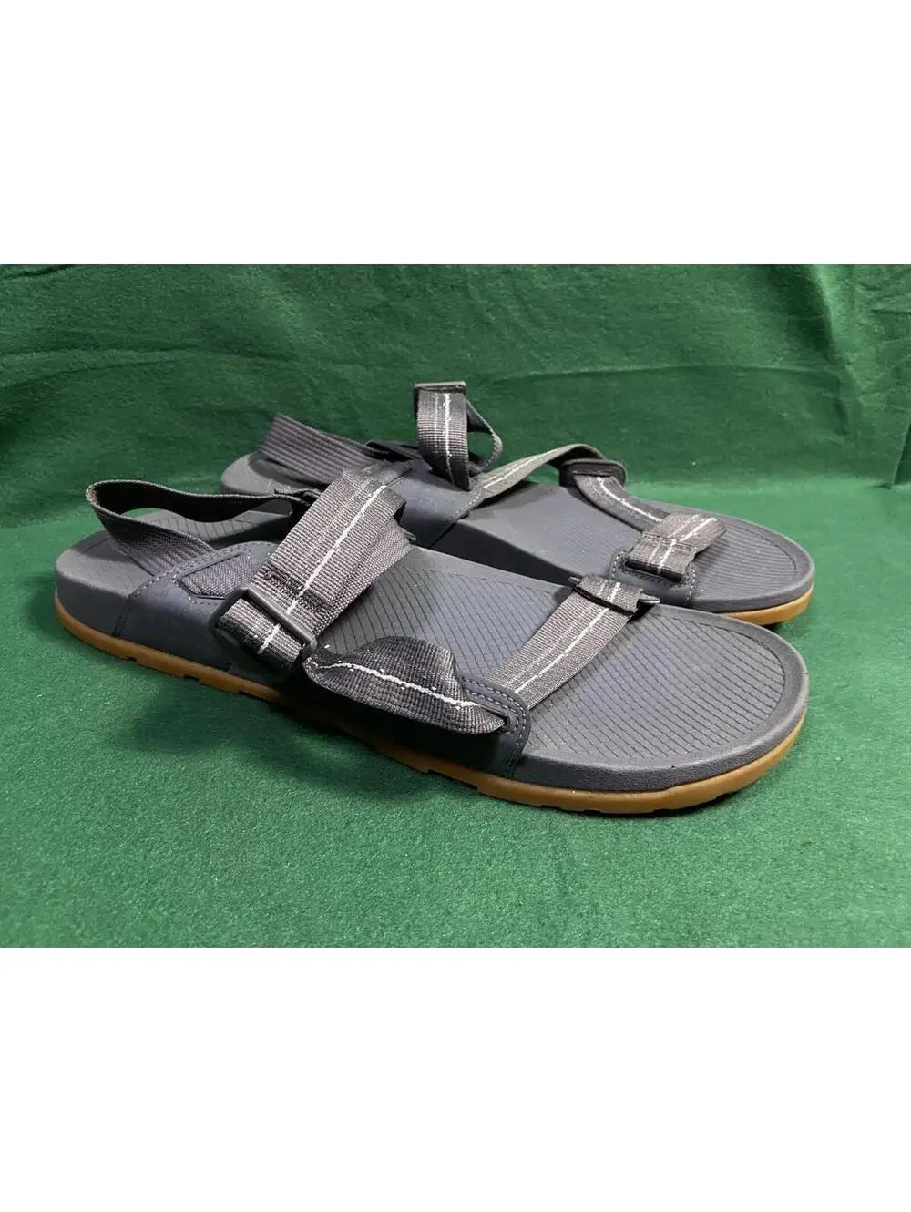 Chaco Men's Lowdown 2 Sandal Adjustable Strap Lightweight Grey Size 14 Beach EUC